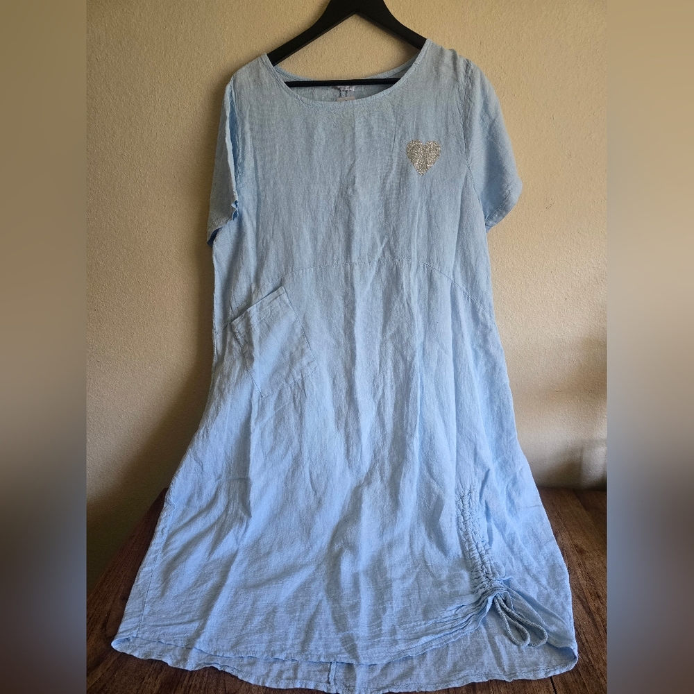 Puro Lino Tunic Dress Shirt